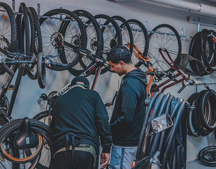 Borrow bikes